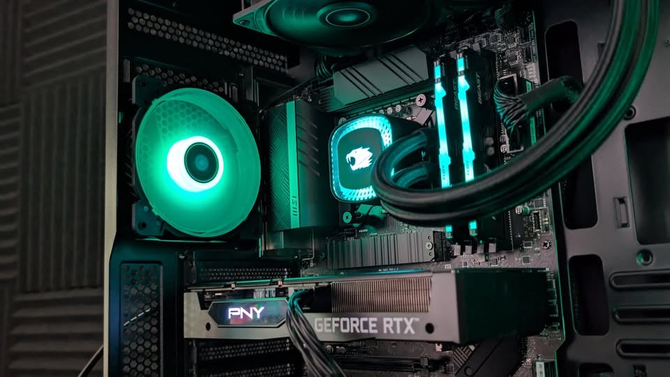RTX 3060 Ti Gaming PC – Intel i7-12700KF, 16GB RAM, 1.5TB Storage, WiFi + Bluetooth